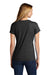 Port & Company LPC330V Womens Short Sleeve V-Neck T-Shirt Heather Black Model Back