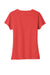 Port & Company LPC330V Womens Short Sleeve V-Neck T-Shirt Heather Bright Red Flat Back