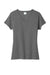 Port & Company LPC330V Womens Short Sleeve V-Neck T-Shirt Heather Graphite Grey Flat Front