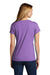 Port & Company LPC330V Womens Short Sleeve V-Neck T-Shirt Heather Team Purple Model Back