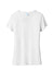 Port & Company LPC330V Womens Short Sleeve V-Neck T-Shirt White Flat Front