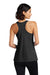 Port & Company LPC380TT Womens Performance Tank Top Jet Black Model Back