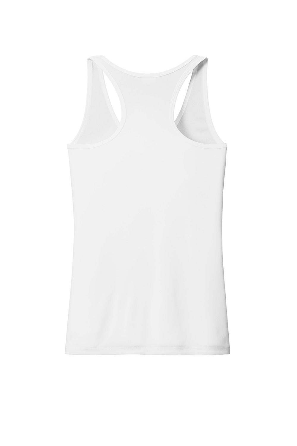 Port & Company LPC380TT Womens Performance Tank Top White Flat Back