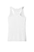 Port & Company LPC380TT Womens Performance Tank Top White Flat Back