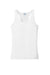 Port & Company LPC380TT Womens Performance Tank Top White Flat Front