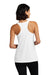 Port & Company LPC380TT Womens Performance Tank Top White Model Back