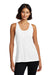 Port & Company LPC380TT Womens Performance Tank Top White Model Front