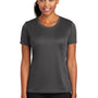 Port & Company Womens Dry Zone Performance Moisture Wicking Short Sleeve Crewneck T-Shirt - Charcoal Grey