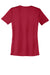 Port & Company LPC380 Womens Dry Zone Performance Moisture Wicking Short Sleeve Crewneck T-Shirt Red Flat Back