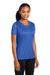 Port & Company LPC380 Womens Dry Zone Performance Moisture Wicking Short Sleeve Crewneck T-Shirt Royal Blue Model 3q