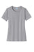 Port & Company LPC380 Womens Dry Zone Performance Moisture Wicking Short Sleeve Crewneck T-Shirt Silver Grey Flat Front