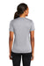 Port & Company LPC380 Womens Dry Zone Performance Moisture Wicking Short Sleeve Crewneck T-Shirt Silver Grey Model Back