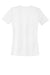 Port & Company LPC380 Womens Dry Zone Performance Moisture Wicking Short Sleeve Crewneck T-Shirt White Flat Back