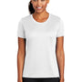 Port & Company Womens Dry Zone Performance Moisture Wicking Short Sleeve Crewneck T-Shirt - White