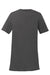 Port & Company LPC381V Womens Dry Zone Performance Moisture Wicking Short Sleeve V-Neck T-Shirt Charcoal Grey Flat Back