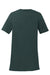 Port & Company LPC381V Womens Dry Zone Performance Moisture Wicking Short Sleeve V-Neck T-Shirt Dark Green Flat Back