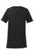 Port & Company LPC381V Womens Dry Zone Performance Moisture Wicking Short Sleeve V-Neck T-Shirt Jet Black Flat Back