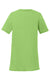 Port & Company LPC381V Womens Dry Zone Performance Moisture Wicking Short Sleeve V-Neck T-Shirt Lime Green Flat Back