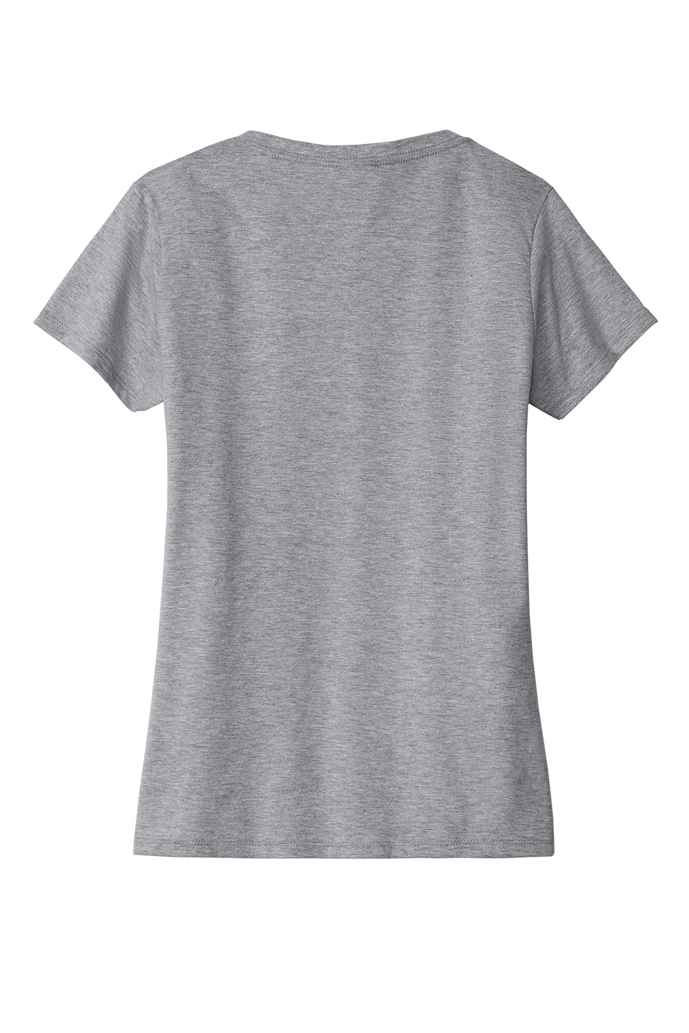 Port & Company LPC450V Womens Fan Favorite Short Sleeve V-Neck T-Shirt Heather Grey Flat Back