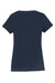 Port & Company LPC450V Womens Fan Favorite Short Sleeve V-Neck T-Shirt Deep Navy Blue Flat Back