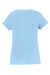 Port & Company LPC450V Womens Fan Favorite Short Sleeve V-Neck T-Shirt Light Blue Flat Back