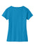 Port & Company LPC450V Womens Fan Favorite Short Sleeve V-Neck T-Shirt Sapphire Blue Flat Back