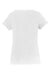 Port & Company LPC450V Womens Fan Favorite Short Sleeve V-Neck T-Shirt White Flat Back