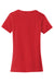 Port & Company LPC450 Womens Fan Favorite Short Sleeve Crewneck T-Shirt Bright Red Flat Back