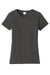 Port & Company LPC450 Womens Fan Favorite Short Sleeve Crewneck T-Shirt Charcoal Grey Flat Front