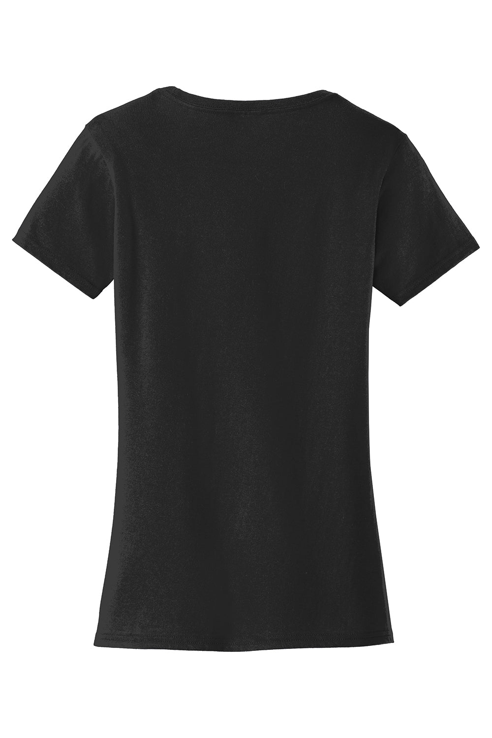 Port & Company LPC450 Womens Fan Favorite Short Sleeve Crewneck T-Shirt Jet Black Flat Back