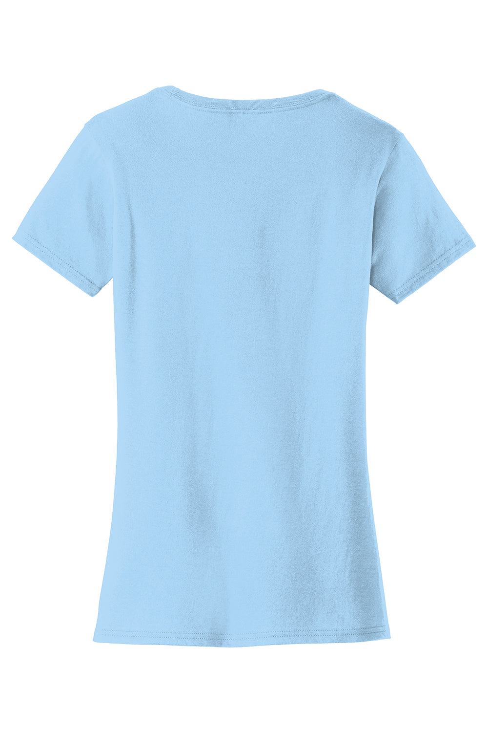 Port & Company LPC450 Womens Fan Favorite Short Sleeve Crewneck T-Shirt Light Blue Flat Back