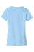 Port & Company LPC450 Womens Fan Favorite Short Sleeve Crewneck T-Shirt Light Blue Flat Back