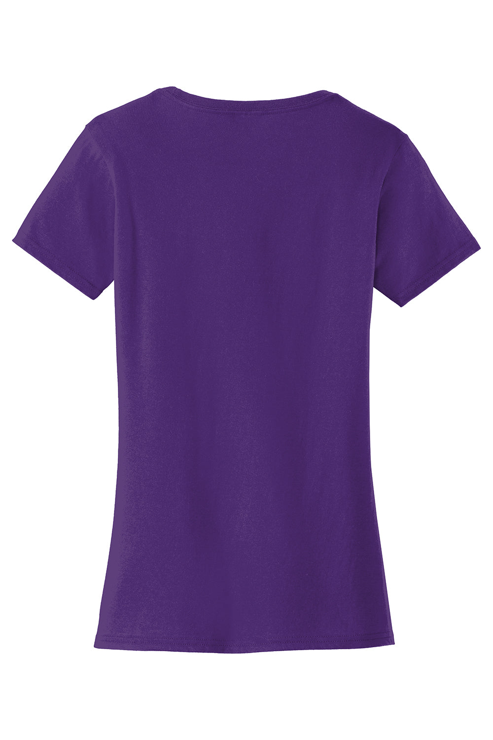 Port & Company LPC450 Womens Fan Favorite Short Sleeve Crewneck T-Shirt Team Purple Flat Back