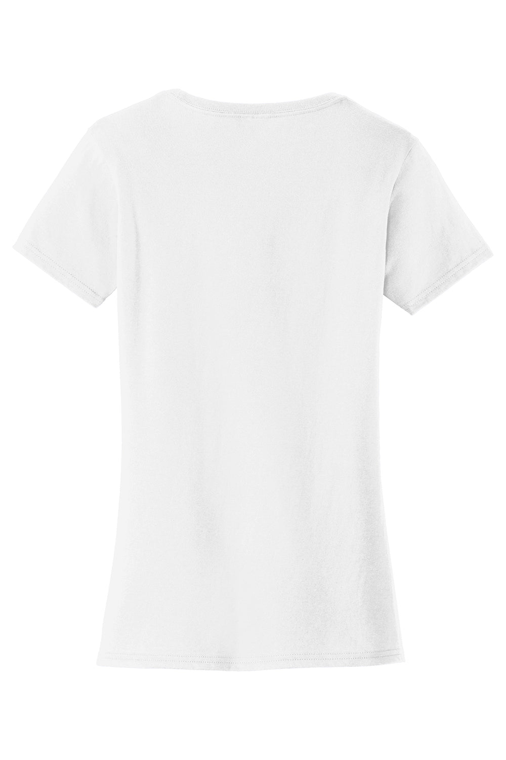 Port & Company LPC450 Womens Fan Favorite Short Sleeve Crewneck T-Shirt White Flat Back