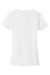 Port & Company LPC450 Womens Fan Favorite Short Sleeve Crewneck T-Shirt White Flat Back