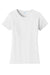 Port & Company LPC450 Womens Fan Favorite Short Sleeve Crewneck T-Shirt White Flat Front