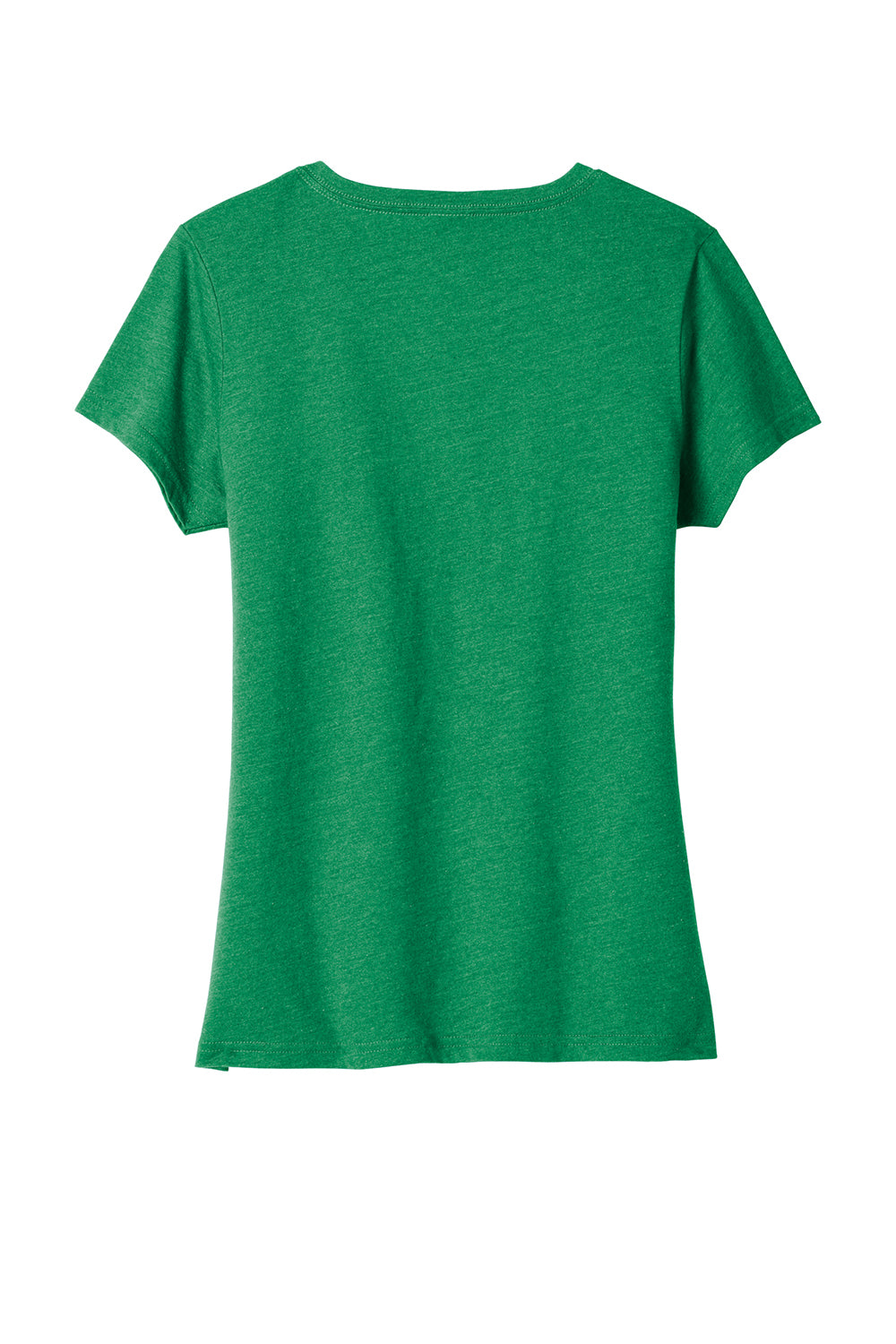 Port & Company LPC455V Womens Fan Favorite Short Sleeve V-Neck T-Shirt Heather Athletic Kelly Green Flat Back