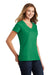 Port & Company LPC455V Womens Fan Favorite Short Sleeve V-Neck T-Shirt Heather Athletic Kelly Green Model 3q