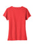 Port & Company LPC455V Womens Fan Favorite Short Sleeve V-Neck T-Shirt Heather Bright Red Flat Back