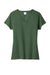 Port & Company LPC455V Womens Fan Favorite Short Sleeve V-Neck T-Shirt Heather Forest Green Flat Front