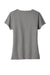 Port & Company LPC455V Womens Fan Favorite Short Sleeve V-Neck T-Shirt Heather Graphite Grey Flat Back