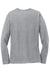 Port & Company LPC54LS Womens Core Long Sleeve Crewneck T-Shirt Heather Grey Flat Back