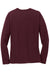 Port & Company LPC54LS Womens Core Long Sleeve Crewneck T-Shirt Athletic Maroon Flat Back