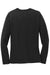 Port & Company LPC54LS Womens Core Long Sleeve Crewneck T-Shirt Jet Black Flat Back