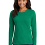 Port & Company Womens Core Long Sleeve Crewneck T-Shirt - Kelly Green