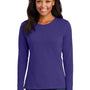 Port & Company Womens Core Long Sleeve Crewneck T-Shirt - Purple