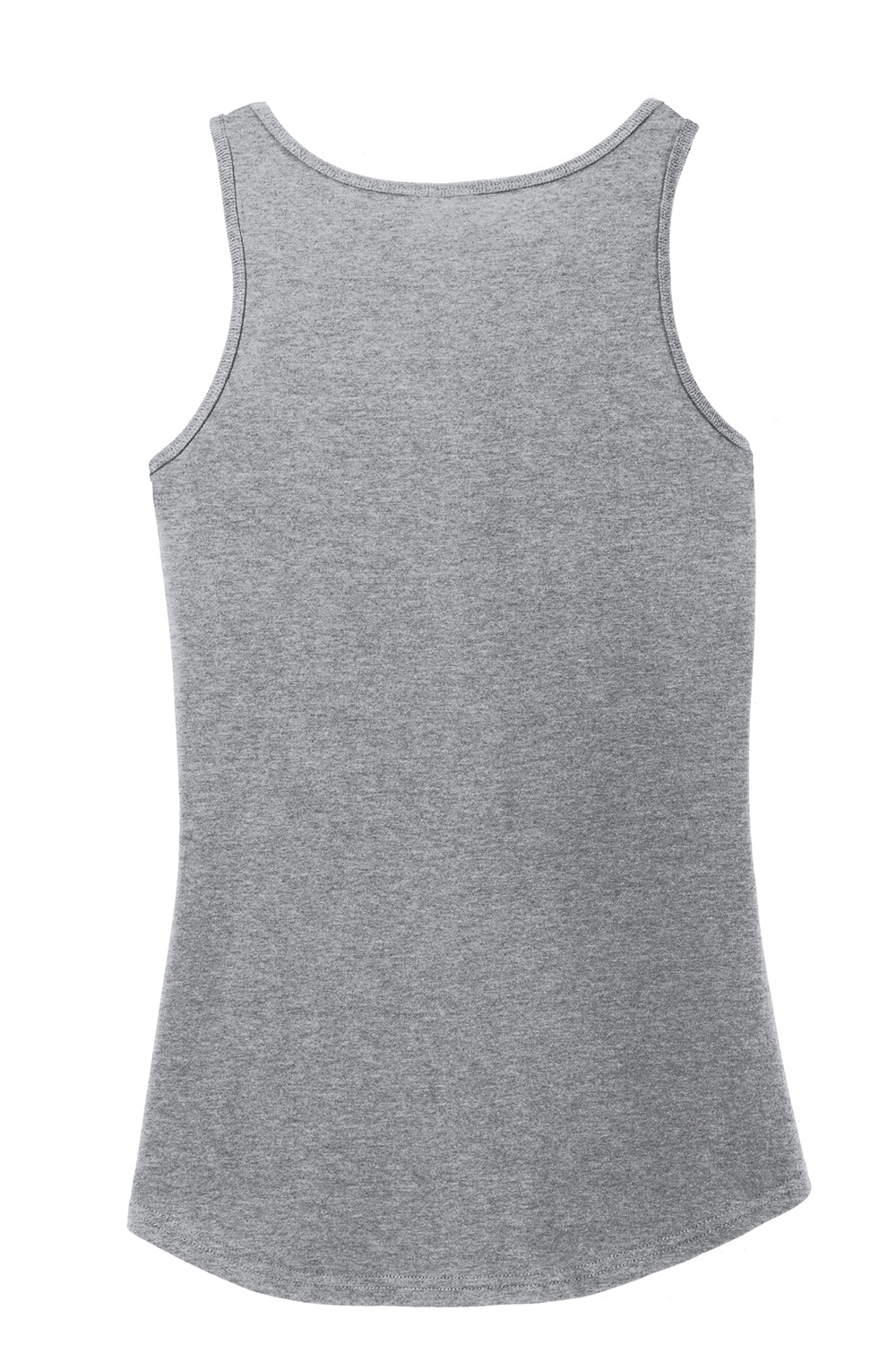 Port & Company LPC54TT Womens Core Tank Top Heather Grey Flat Back