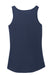 Port & Company LPC54TT Womens Core Tank Top Navy Blue Flat Back