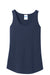 Port & Company LPC54TT Womens Core Tank Top Navy Blue Flat Front