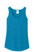 Port & Company LPC54TT Womens Core Tank Top Neon Blue Flat Front